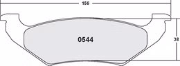 0544.22, PFC 0544.22 Reae Brake Pads Z-RATED for FORD Crown Victoria 1992-1994 в ОАЭ, Дубай. Состояние - новое. Цена 370 AED. Фото, контакты продавца | AUTO.AE
