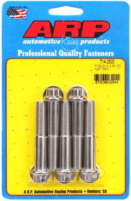 714-2500, ARP 714-2500 SAE Bolt Kit 7/16-20 x 2.500 12pt SS bolts в ОАЭ, Дубай. Состояние - новое. Цена 280 AED. Фото, контакты продавца | AUTO.AE