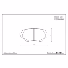 EP431ME20, ENDLESS EP431ME20 Front brake pads MAZDA MX-5 Miata (06-12) في الإمارات, دبي. Condition - new. Price 1,160 AED. Photo, seller contacts | AUTO.AE