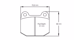 2593-RS14, PAGID 2593-RS14 Front brake pads RS14 OPEL Speedster 2.2i 16V в ОАЭ, Дубай. Состояние - новое. Цена 1 270 AED. Фото, контакты продавца | AUTO.AE