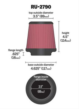 KNN-RU-2790, K&N Universal Performance Air Filters RU-2790 в ОАЭ, Дубай. Состояние - новое. Цена ⁦220 AED⁩. Фото, контакты продавца | AUTO.AE
