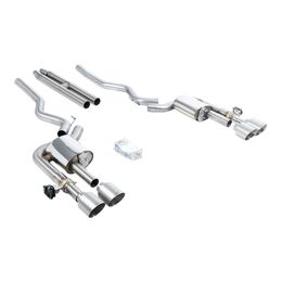 SSXFD422, MILLTEK SSXFD422 Cat-Back Exhaust, 2.76" (Brushed Titanium GT-115 Tips) for FORD Mustang Dark Horse (S650) / Mach 1 (S550) في الإمارات, دبي. Condition - new. Price 20,760 AED. Photo, seller contacts | AUTO.AE