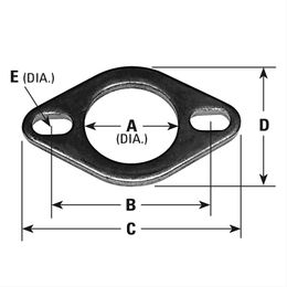 APH-9176, AP 2-Bolt 2.063 Inch Exhaust Flange 9176 في الإمارات, دبي. Condition - new. Price 40 AED. Photo, seller contacts | AUTO.AE