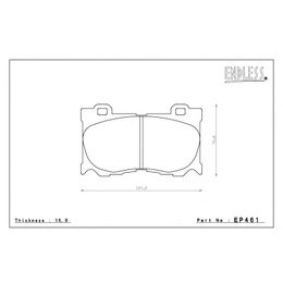 EP461SSY, ENDLESS EP461SSY Front brake pads INFINITI G37/M37/FX37/FX50/NISSAN 370Z (Akebono) في الإمارات, دبي. Condition - new. Price 720 AED. Photo, seller contacts | AUTO.AE