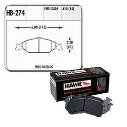HWK-HB274E-610, Hawk Performance Blue 9012 Racing Brake Pads for 1999-2004 MUSTANG - HB274E.610 in UAE, Dubai. Condition - new. Price 1,050 AED. Photo, seller contacts | AUTO.AE