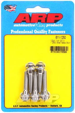 611-1250, ARP 611-1250 SAE Bolt Kit 1/4-20 x 1.250 12pt SS bolts في الإمارات, دبي. Condition - new. Price 190 AED. Photo, seller contacts | AUTO.AE