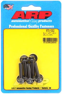 670-1002, ARP 670-1002 Metric Thread Bolt Kit M6 x 1.00 x 25 12pt black oxide bolts в ОАЭ, Дубай. Состояние - новое. Цена 190 AED. Фото, контакты продавца | AUTO.AE