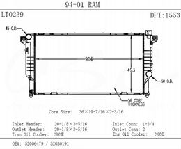 OSC-1553, OSC Automotive Radiators for 1994-2002 RAM 2500, RAM 3500 - 1553 в ОАЭ, Дубай. Состояние - новое. Цена 960 AED. Фото, контакты продавца | AUTO.AE