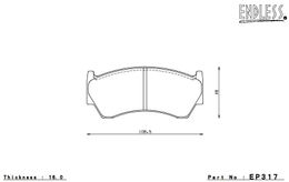 EP317MA45B, ENDLESS EP317MA45B Front brake pads MITSUBISHI EVO V-IX/OUTLANDER/MONTERO SP/GALLANT 3000 في الإمارات, دبي. Condition - new. Price 1,900 AED. Photo, seller contacts | AUTO.AE