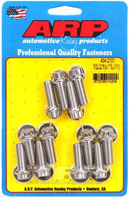 434-2101, ARP 434-2101 Intake Manifold Bolt Kit for Chevrolet Small Block SS 12pt في الإمارات, دبي. Condition - new. Price 320 AED. Photo, seller contacts | AUTO.AE