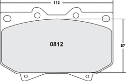 0812.22, PFC 0812.22 Front Brake Pads Z-RATED for Toyota LC UZJ100 / Sequoia في الإمارات, دبي. Condition - new. Price 410 AED. Photo, seller contacts | AUTO.AE