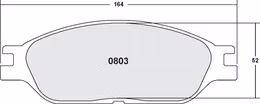 0803.22, PFC 0803.22 Rear Front Brake Pads for CHEVROLET Silverado 1500 2002-2007 in UAE, Dubai. Condition - new. Price 420 AED. Photo, seller contacts | AUTO.AE
