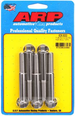 626-3000, ARP 626-3000 SAE Bolt Kit 7/16-14 X 3.000 hex SS bolts в ОАЭ, Дубай. Состояние - новое. Цена 300 AED. Фото, контакты продавца | AUTO.AE