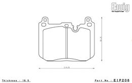 EIP206N05U, ENDLESS EIP206N05U Front brake pads BMW F30 ActiveHybrid3/F30 Performance caliper في الإمارات, دبي. Condition - new. Price 1,130 AED. Photo, seller contacts | AUTO.AE