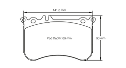 8188-RSL29, PAGID 8188-RSL29 Front Brake Pads for MERCEDES-BENZ A 45 AMG (W176) / CLA 45 AMG / SLK 55 AMG (R172) Iron Brakes في الإمارات, دبي. Condition - new. Price 2,150 AED. Photo, seller contacts | AUTO.AE