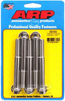 626-3500, ARP 626-3500 SAE Bolt Kit 7/16-14 X 3.500 hex SS bolts в ОАЭ, Дубай. Состояние - новое. Цена 310 AED. Фото, контакты продавца | AUTO.AE