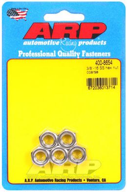 400-8654, ARP 400-8654 Nut Kit 3/8"-16 SS coarse hex в ОАЭ, Дубай. Состояние - новое. Цена 150 AED. Фото, контакты продавца | AUTO.AE