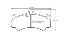 8003-RSL1, PAGID 8003-RSL1 Front brake pads RSL1 PORSCHE 997 GT3 Rally / 997 GT3 Cup [17 mm thick pads] في الإمارات, دبي. Condition - new. Price 2,790 AED. Photo, seller contacts | AUTO.AE