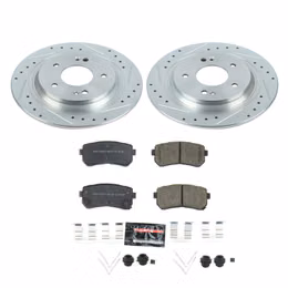 PWR-K8306, PowerStop Z23 Evolution Sport Brake Upgrade Kits for 2018-2023 KONA, 2021-2023 SELTOS - K8306 in UAE, Dubai. Condition - new. Price 580 AED. Photo, seller contacts | AUTO.AE
