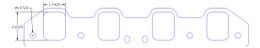 FOG-8093-2, Flatout Gaskets Intake Gaskets 8093.2 в ОАЭ, Дубай. Состояние - новое. Цена 280 AED. Фото, контакты продавца | AUTO.AE