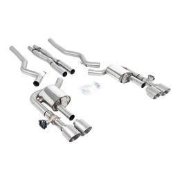 SSXFD418, MILLTEK SSXFD418 Cat-Back Exhaust, 2.76" (Brushed Titanium GT-115 Tips) for FORD Mustang Dark Horse (S650) / Mach 1 (S550) في الإمارات, دبي. Condition - new. Price 21,140 AED. Photo, seller contacts | AUTO.AE
