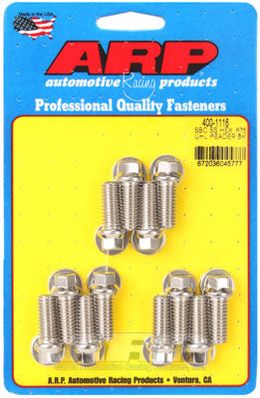 400-1116, ARP 400-1116 Header Bolt & Stud Kit for Chevrolet Small Block. 0.875˝ UHL. ARP Stainless. hex in UAE, Dubai. Condition - new. Price 290 AED. Photo, seller contacts | AUTO.AE