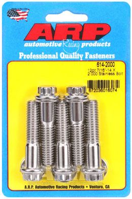 614-2000, ARP 614-2000 SAE Bolt Kit 7/16-14 X 2.000 12pt 1/2 wrenching SS bolts в ОАЭ, Дубай. Состояние - новое. Цена 260 AED. Фото, контакты продавца | AUTO.AE