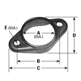 APH-9150, AP 2-Bolt 2.125 Inch Exhaust Flange 9150 в ОАЭ, Дубай. Состояние - новое. Цена 40 AED. Фото, контакты продавца | AUTO.AE
