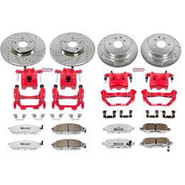 PWR-KC114B-26, PowerStop Z26 Street Warrior Brake Upgrade Kits with Calipers for 2011-2012 G25, 2009-2013 G37 - KC114B-26 في الإمارات, دبي. Condition - new. Price 4,070 AED. Photo, seller contacts | AUTO.AE