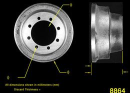 BEN-PDR0278, Bendix Brakes Brake Drums PDR0278 в ОАЭ, Дубай. Состояние - новое. Цена 640 AED. Фото, контакты продавца | AUTO.AE