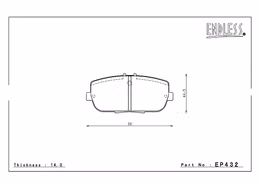 EP432CCRg, ENDLESS EP432CCRg Rear brake pads MAZDA MX-5 MIATA (06-12) в ОАЭ, Дубай. Состояние - новое. Цена 1 190 AED. Фото, контакты продавца | AUTO.AE