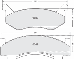 0269.10, PFC 0269.10 Front Brake Pads Z-RATED for DODGE AD/AW (76-80), B-100 (73-80), D/W-100 (73-89), AD/AW-150 (81-92), B-1500/2500/3500 (96-98),D/W-150 (79-93) in UAE, Dubai. Condition - new. Price 540 AED. Photo, seller contacts | AUTO.AE