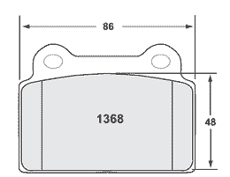 1368.10, PFC 1368.10 Brake pads Z-RATED rear MITSUBISHI Evo X 2008- في الإمارات, دبي. Condition - new. Price 980 AED. Photo, seller contacts | AUTO.AE