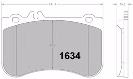 1634.01.00.44, PFC 1634.01.00.44 Front brake pads RACE 01 CMPD MERCEDES-Benz A45S W176 / CLA45 C117 / X117/SLC R172 في الإمارات, دبي. Condition - new. Price 2,350 AED. Photo, seller contacts | AUTO.AE