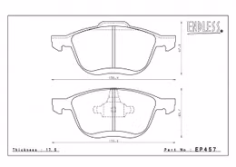 EP457SSY, ENDLESS EP457SSY Front brake pads MAZDA 3 (04-12)/MAZDA 5 (06-12) في الإمارات, دبي. Condition - new. Price 720 AED. Photo, seller contacts | AUTO.AE
