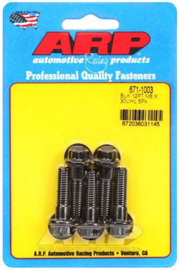 671-1003, ARP 671-1003 Metric Thread Bolt Kit M8 x 1.25 x 30mm 12pt black oxide bolts в ОАЭ, Дубай. Состояние - новое. Цена 190 AED. Фото, контакты продавца | AUTO.AE