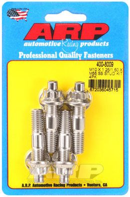 400-8009, ARP 400-8009 Accessory Stud Kit M10 X 1.25/1.50 X 55mm. SS. 4 pieces в ОАЭ, Дубай. Состояние - новое. Цена 410 AED. Фото, контакты продавца | AUTO.AE