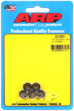200-8651, ARP 200-8651 Nut Kit 1/4"-20 black coarse hex в ОАЭ, Дубай. Состояние - новое. Цена 150 AED. Фото, контакты продавца | AUTO.AE