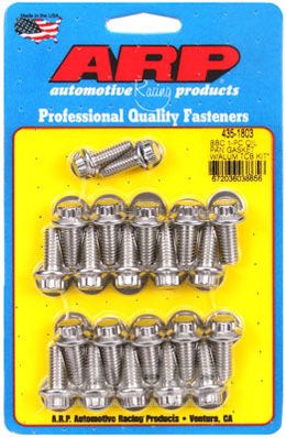 435-1803, ARP 435-1803 Oil Pan Bolt Kit for Chevrolet Big Block 1-pc gasket w/aluminum timing cover 12pt в ОАЭ, Дубай. Состояние - новое. Цена 390 AED. Фото, контакты продавца | AUTO.AE