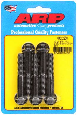 642-2250, ARP 642-2250 SAE Bolt Kit 3/8-16 x 2.250 12pt black oxide bolts в ОАЭ, Дубай. Состояние - новое. Цена 210 AED. Фото, контакты продавца | AUTO.AE