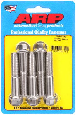 724-2250, ARP 724-2250 SAE Bolt Kit 7/16-20 x 2.250 hex SS bolts в ОАЭ, Дубай. Состояние - новое. Цена 270 AED. Фото, контакты продавца | AUTO.AE