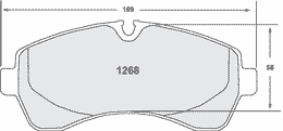 1268.10, PFC 1268.10 Brake pads Z-RATED VW Crafter 06 في الإمارات, دبي. Condition - new. Price 1,060 AED. Photo, seller contacts | AUTO.AE