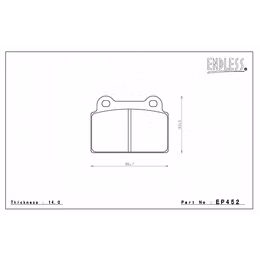 EP452SSS, ENDLESS EP452SSS Rear brake pads for MITSUBISHI LANCER EVO 10 (08-12) в ОАЭ, Дубай. Состояние - новое. Цена 860 AED. Фото, контакты продавца | AUTO.AE