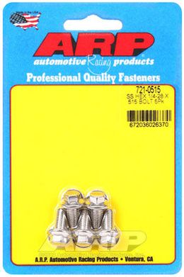 721-0515, ARP 721-0515 SAE Bolt Kit 1/4-28 x .515 hex SS bolts в ОАЭ, Дубай. Состояние - новое. Цена 190 AED. Фото, контакты продавца | AUTO.AE