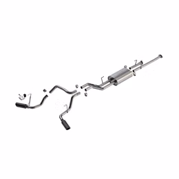 140332BC, BORLA 140332BC Cat-Back Exhaust 2.25", Touring (4" Black Chrome Tips) for TOYOTA Tundra 4.6L / 5.7L 2009-2021 в ОАЭ, Дубай. Состояние - новое. Цена 7 980 AED. Фото, контакты продавца | AUTO.AE