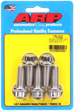 775-1002, ARP 775-1002 Metric Thread Bolt Kit M12 X 1.75 X 30 12pt SS bolts in UAE, Dubai. Condition - new. Price 270 AED. Photo, seller contacts | AUTO.AE