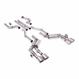 SSXCH107, MILLTEK SSXCH107 Cat-Back Exhaust, 2.76" (Brushed Titanium GT-115 Tips) for CHEVROLET Camaro SS 6.2L 2016-2024 في الإمارات, دبي. Condition - new. Price 22,100 AED. Photo, seller contacts | AUTO.AE