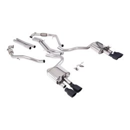 SSXAU1114, MILLTEK SSXAU1114 Cat-Back Exhaust, 2.5" (Cerakote Black GT-100 Trims) for AUDI S5 (B9) 2017- في الإمارات, دبي. Condition - new. Price 16,220 AED. Photo, seller contacts | AUTO.AE