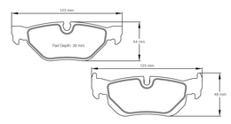8035-RSL29, PAGID 8035-RSL29 Rear brake pads RSL29 BMW 120d & 130i [E81 & E87] / 320i - 330i [E90] в ОАЭ, Дубай. Состояние - новое. Цена 1 250 AED. Фото, контакты продавца | AUTO.AE