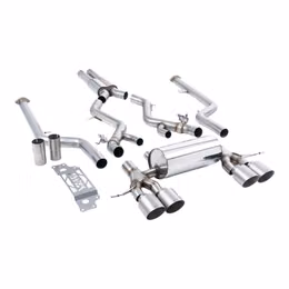 SSXBM1288, MILLTEK SSXBM1288 Cat-Back Exhaust, 3" (Brushed Titanium GT-115 Trims) for BMW M2 (G87) OPF/GPF in UAE, Dubai. Condition - new. Price 25,800 AED. Photo, seller contacts | AUTO.AE